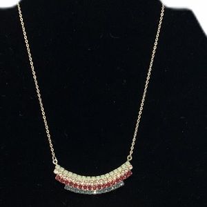 Sabika hearts and stripes necklace